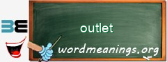 WordMeaning blackboard for outlet